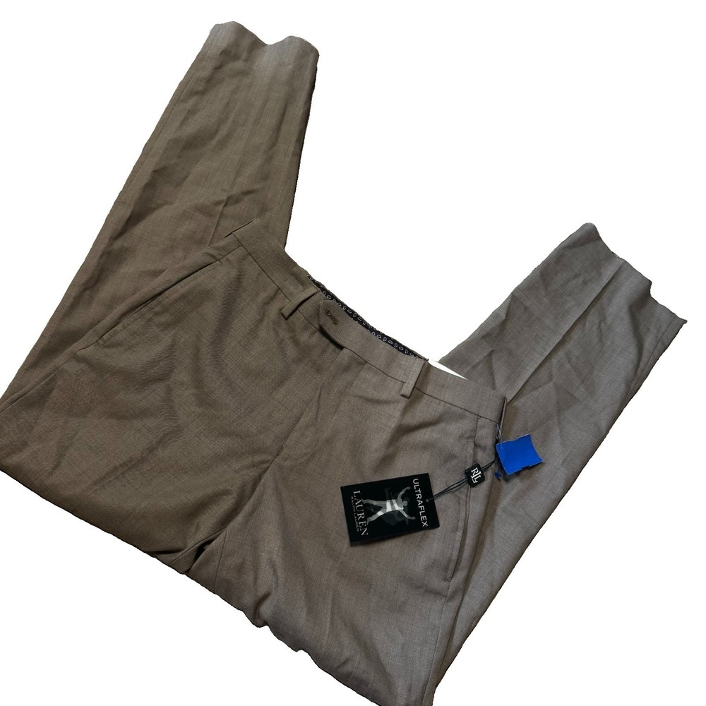 Lauren Ralph Lauren NWT Men's Classic Fit Ultraflex Pants Tan Size 30W x 30L